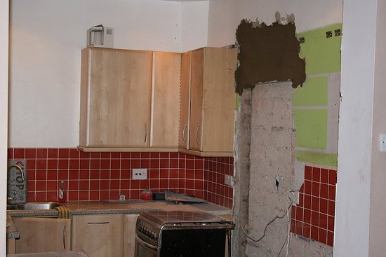 THis is the kitchen before only just started destruction. THis is the kitchen before only just started destruction.